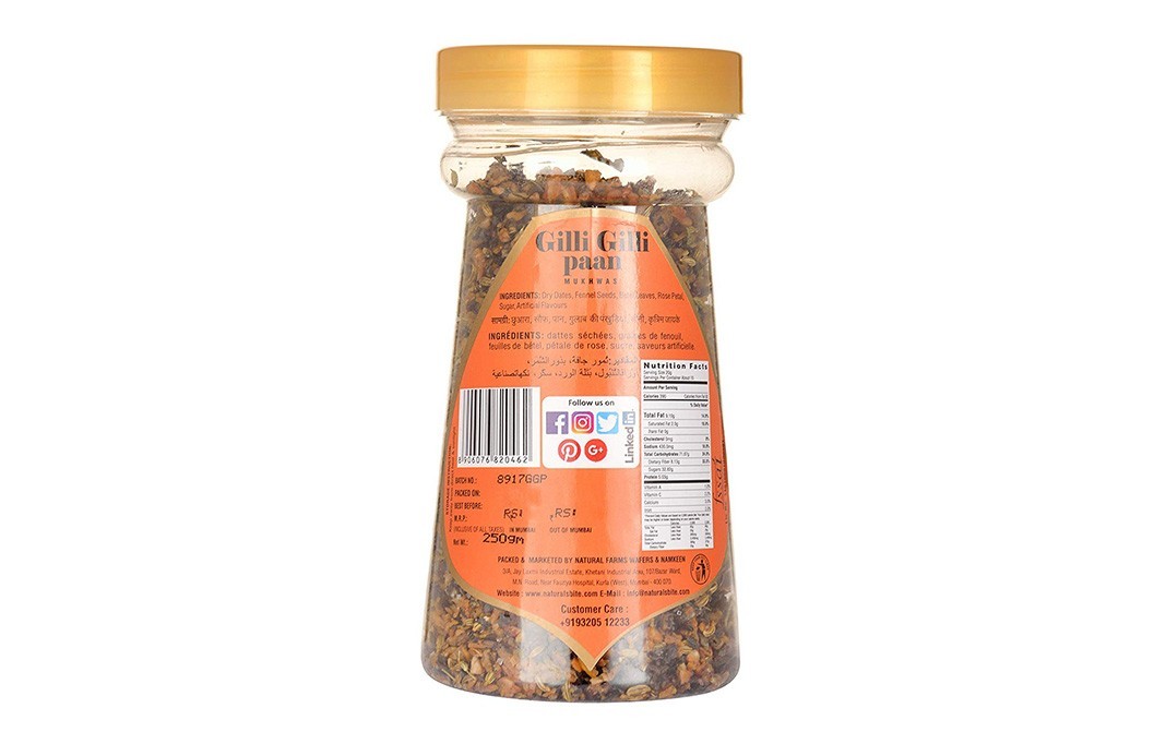 Natural's Bite Gilli Gilli Paan Mukhwas   Box  250 grams